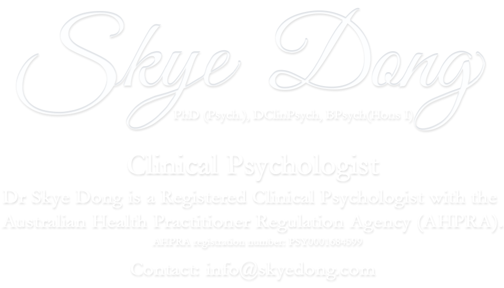 Skye Dong - Clinical Psychologist